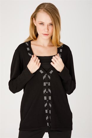 Женский трикотаж Джемпер черный
