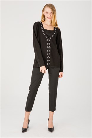 Женский трикотаж Джемпер черный