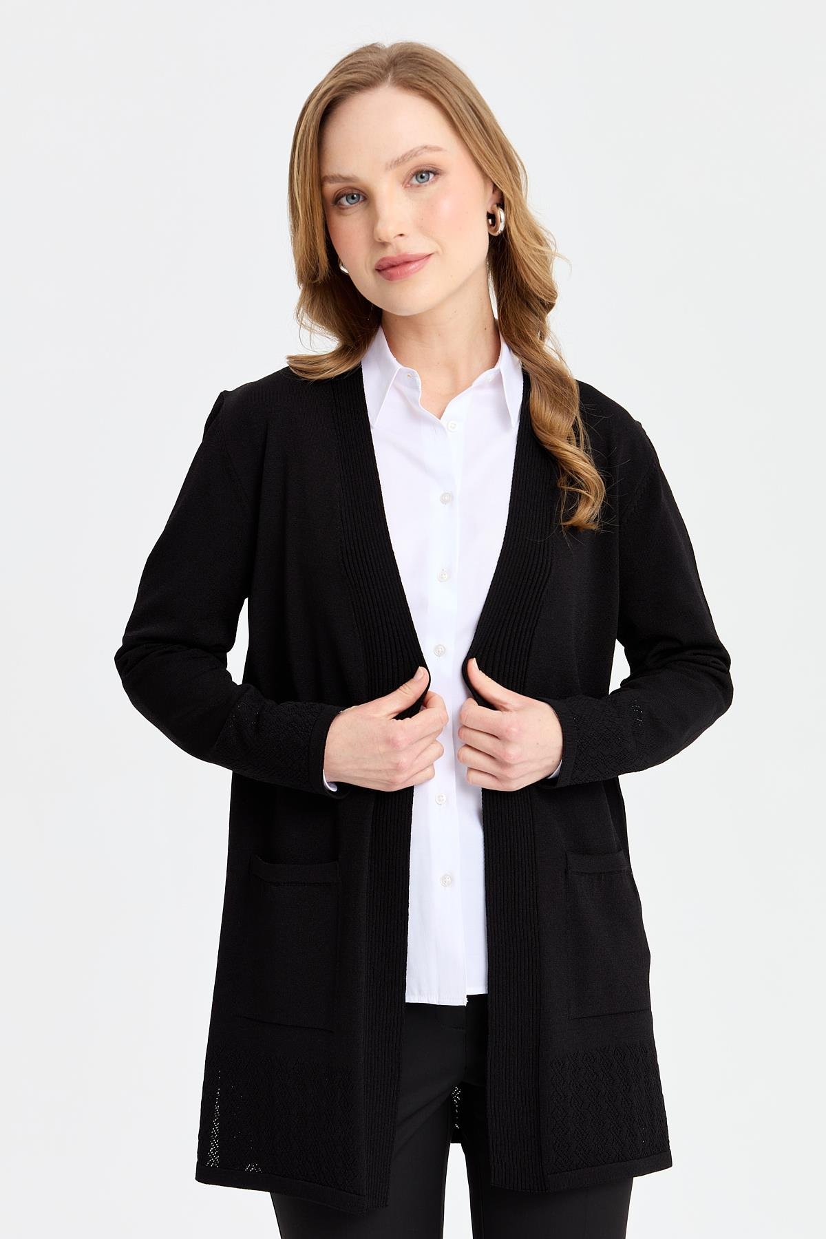 Blazer Thin Black Cardigan Ladies Aniywn Women's Slim Thin Solid