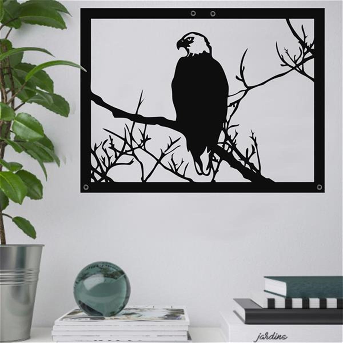 Aigle 2 Décoration Murale en Métal