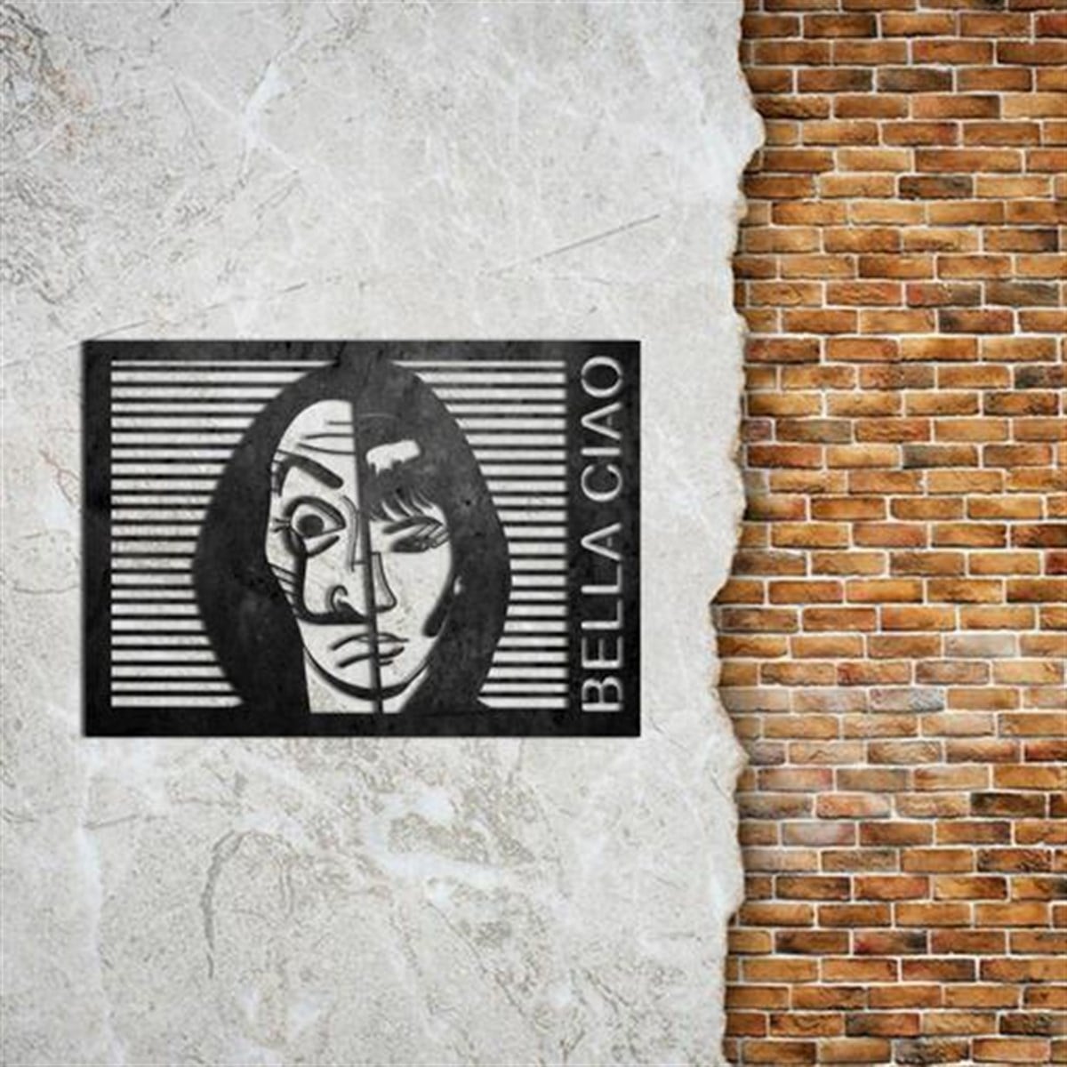 Bella Ciao Décoration Murale en Métal