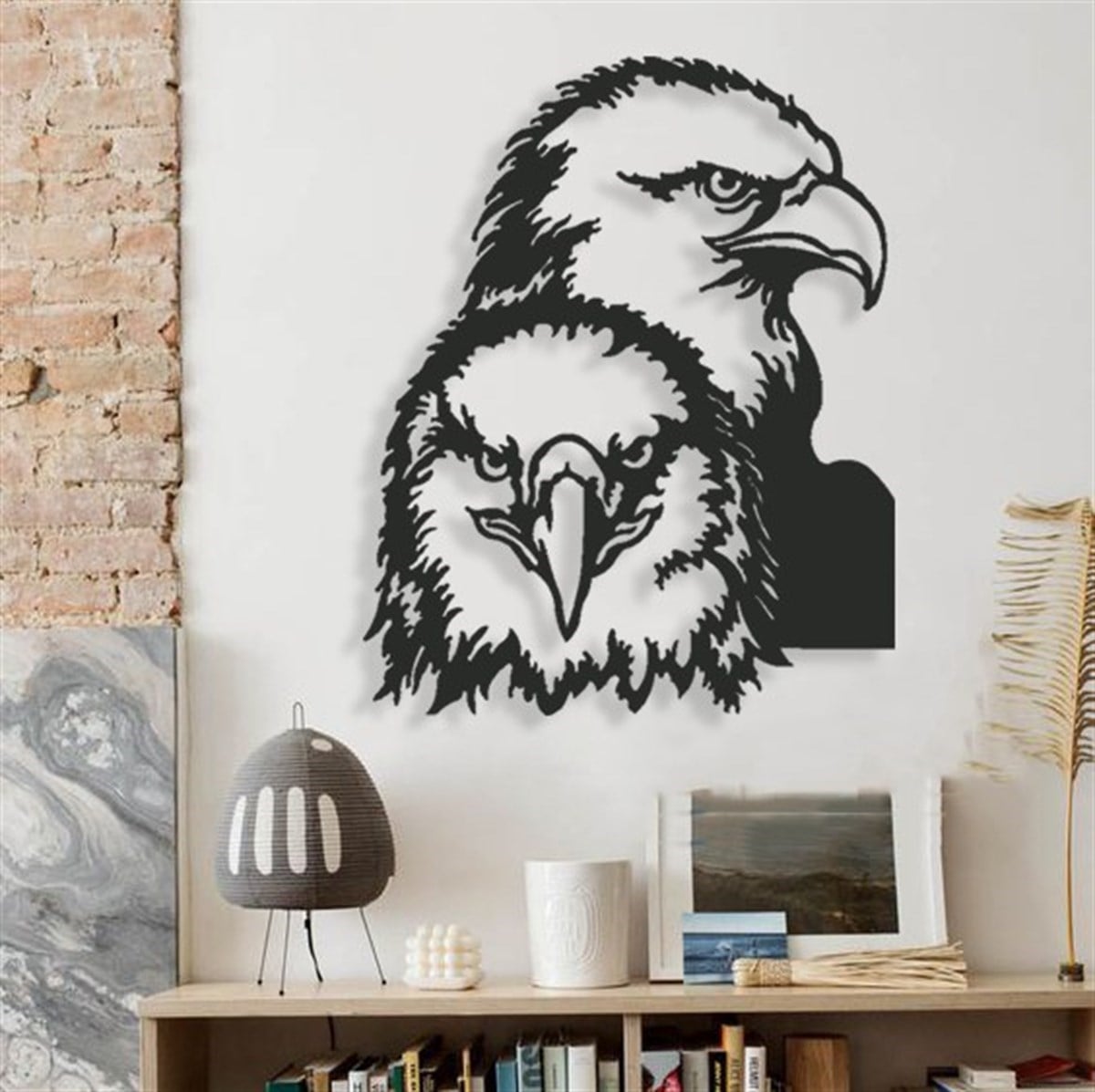 Aigle Décoration Murale Metallique