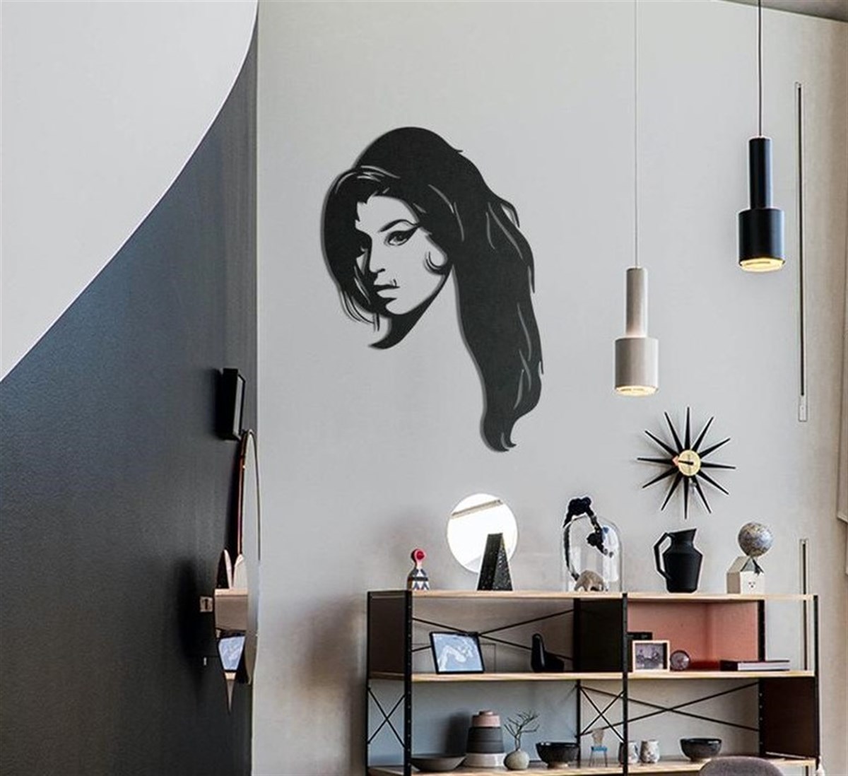 Amy Winehouse Décoration Murale en Métal