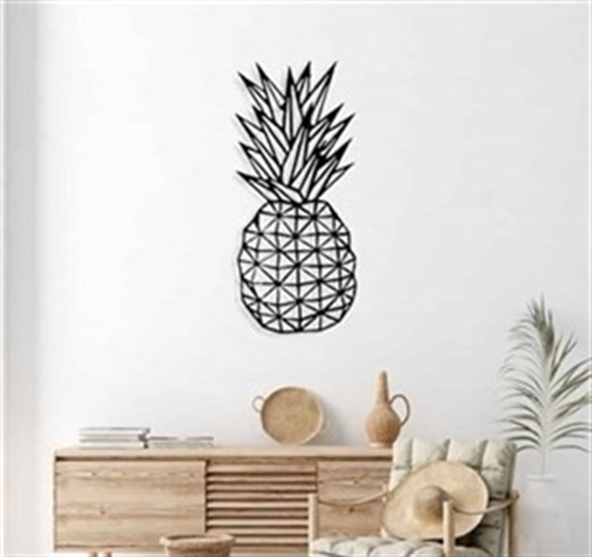 Ananas Décoration Murale Metallique
