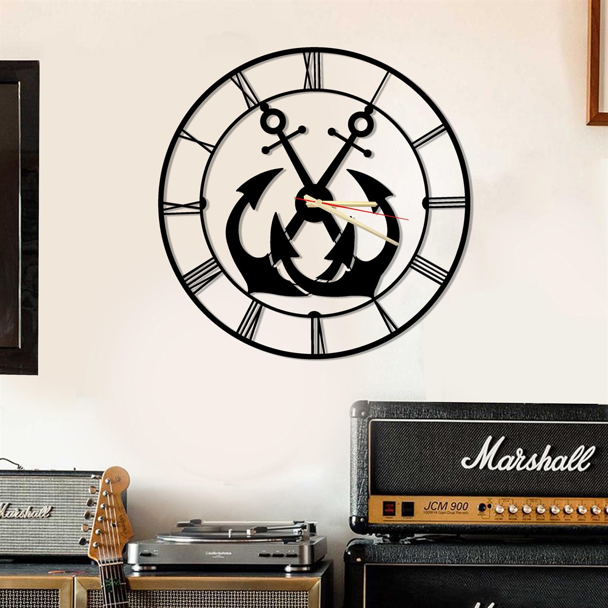 Ancre Horloge Murale