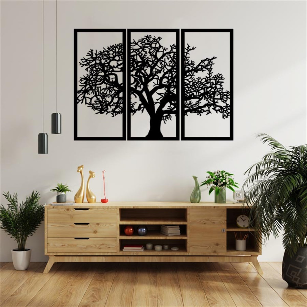 Arbre-2 Décoration Murale Metallique