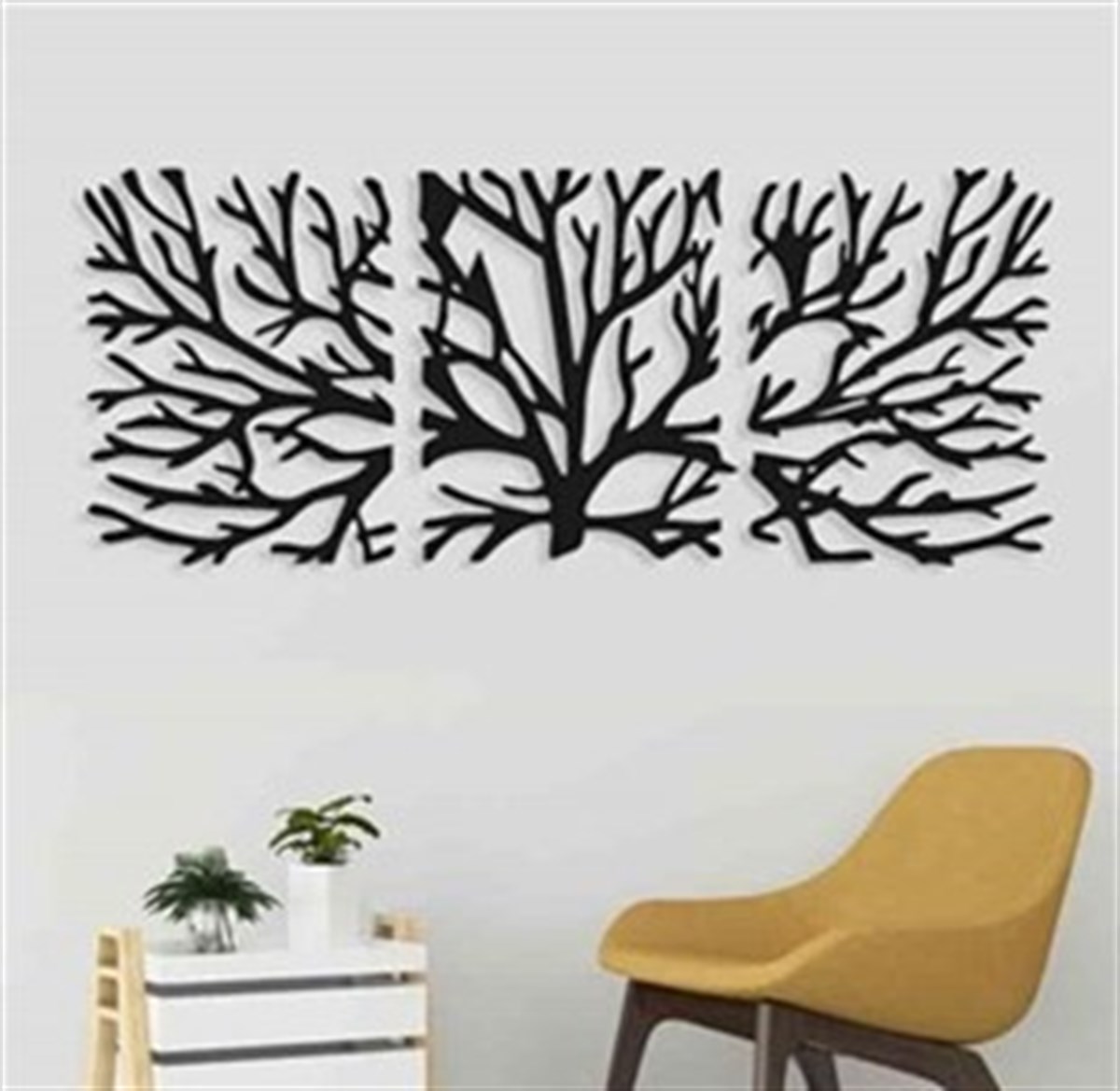 Arbre Décoration Murale Metallique