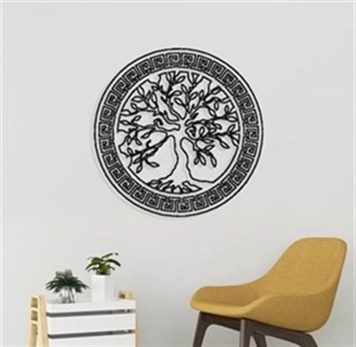 Arbre De La Vie Décoration Murale Metallique