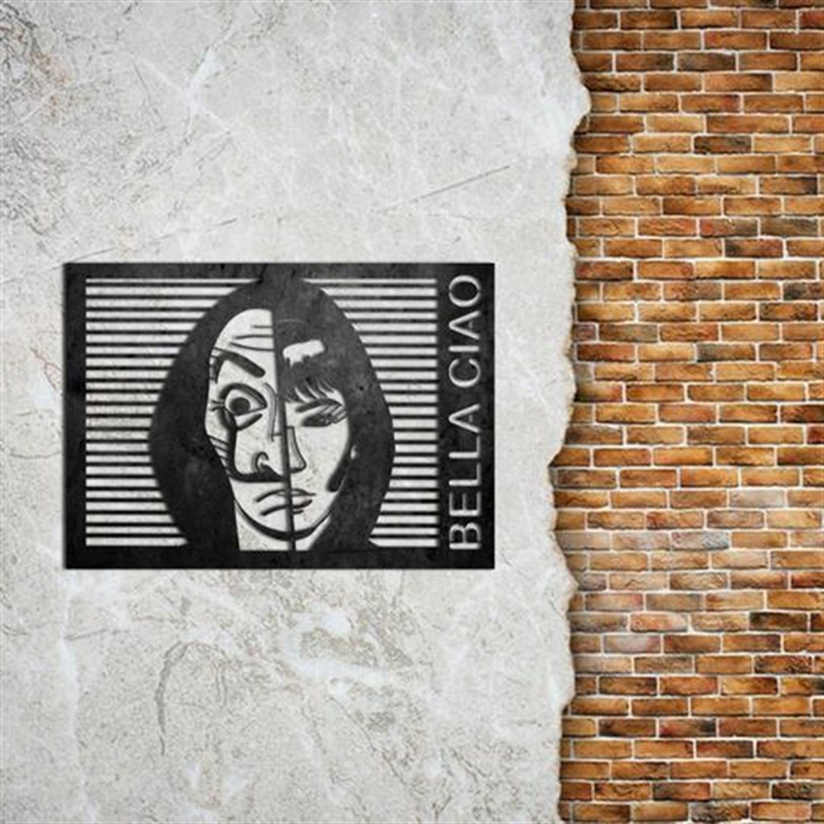 Bella Ciao Décoration Murale en Métal