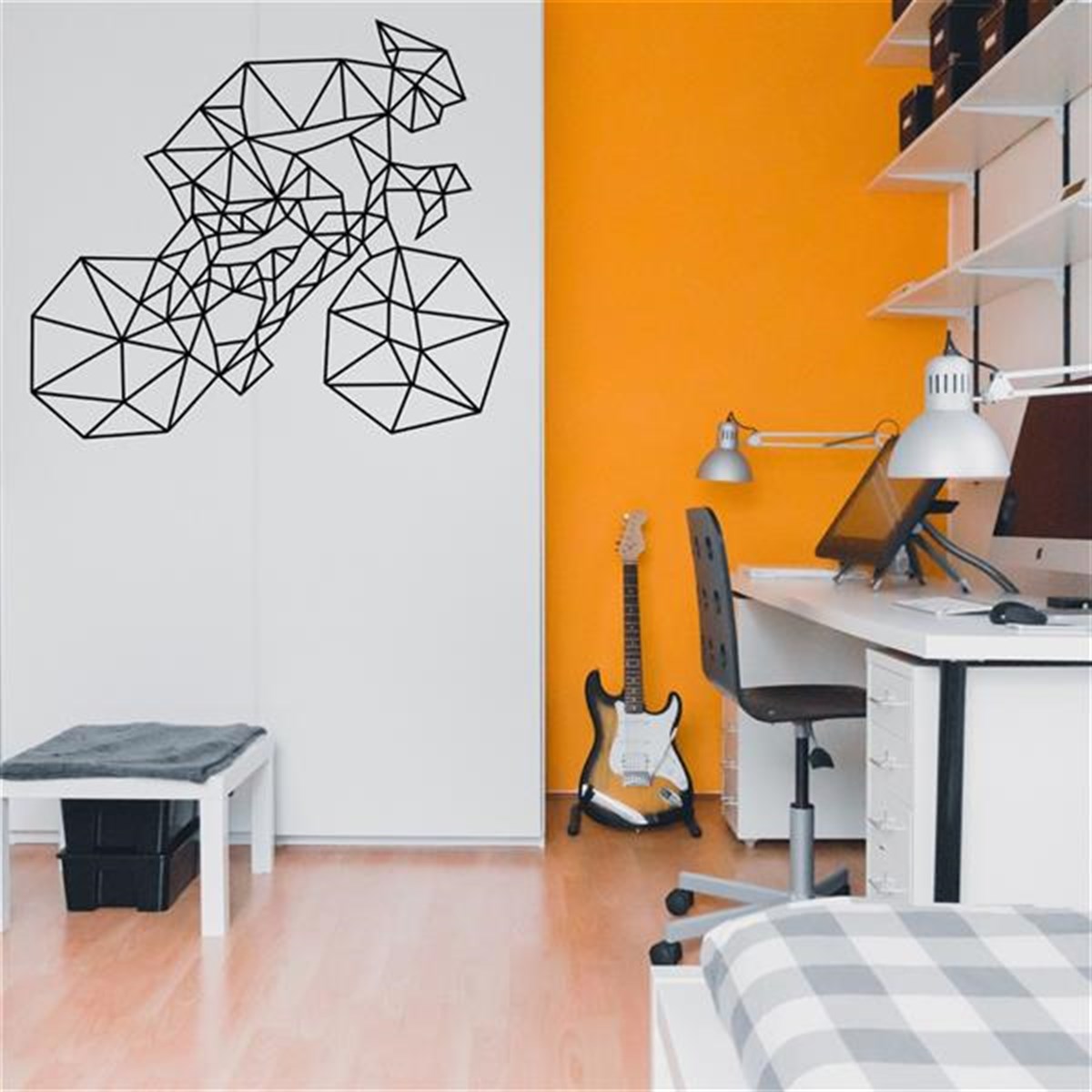 Bicycle Décoration Murale en Métal