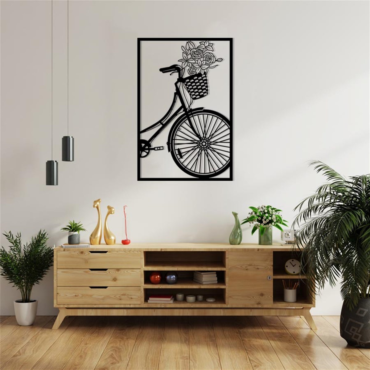 Bicyclette-2 Décoration Murale Metallique