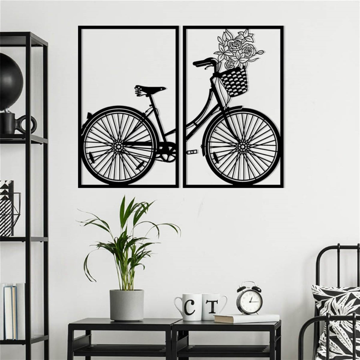 Bicyclette-3 Décoration Murale Metallique