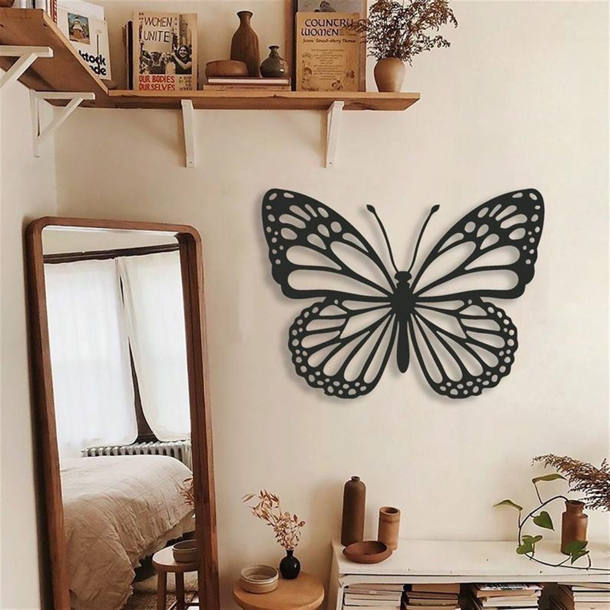 Butterfly Décoration Murale Metallique