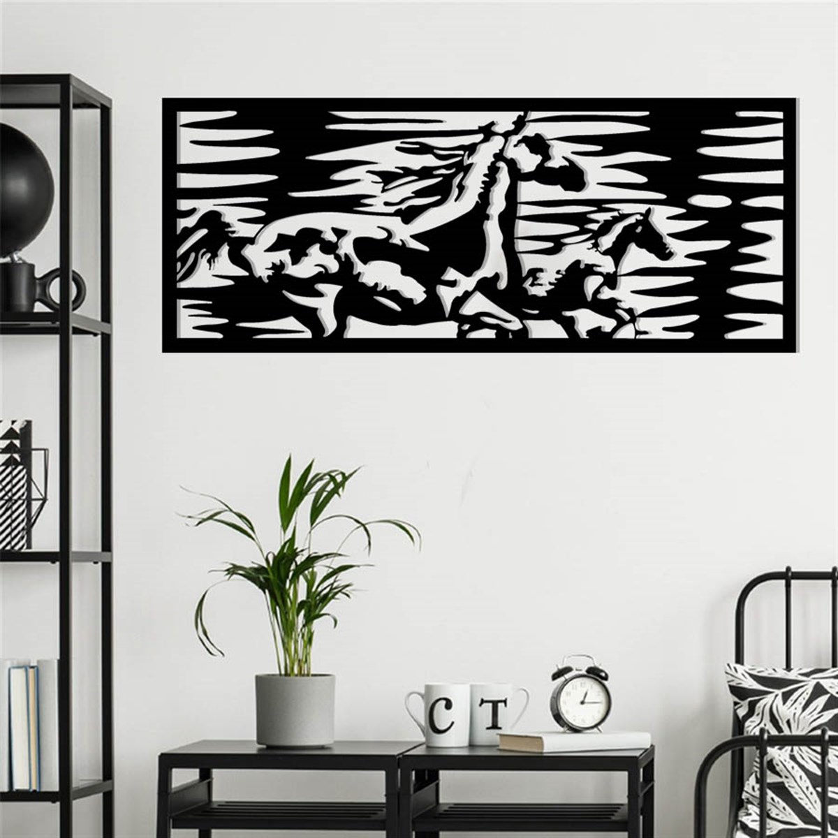 Cheval-2 Décoration Murale Metallique