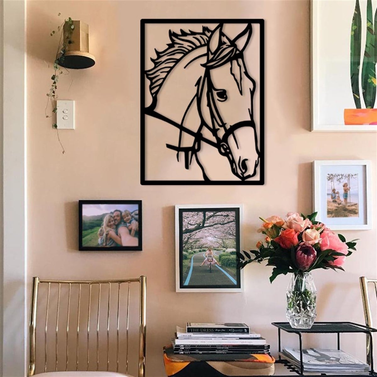 Cheval Maxpamser Décoration Murale Metallique