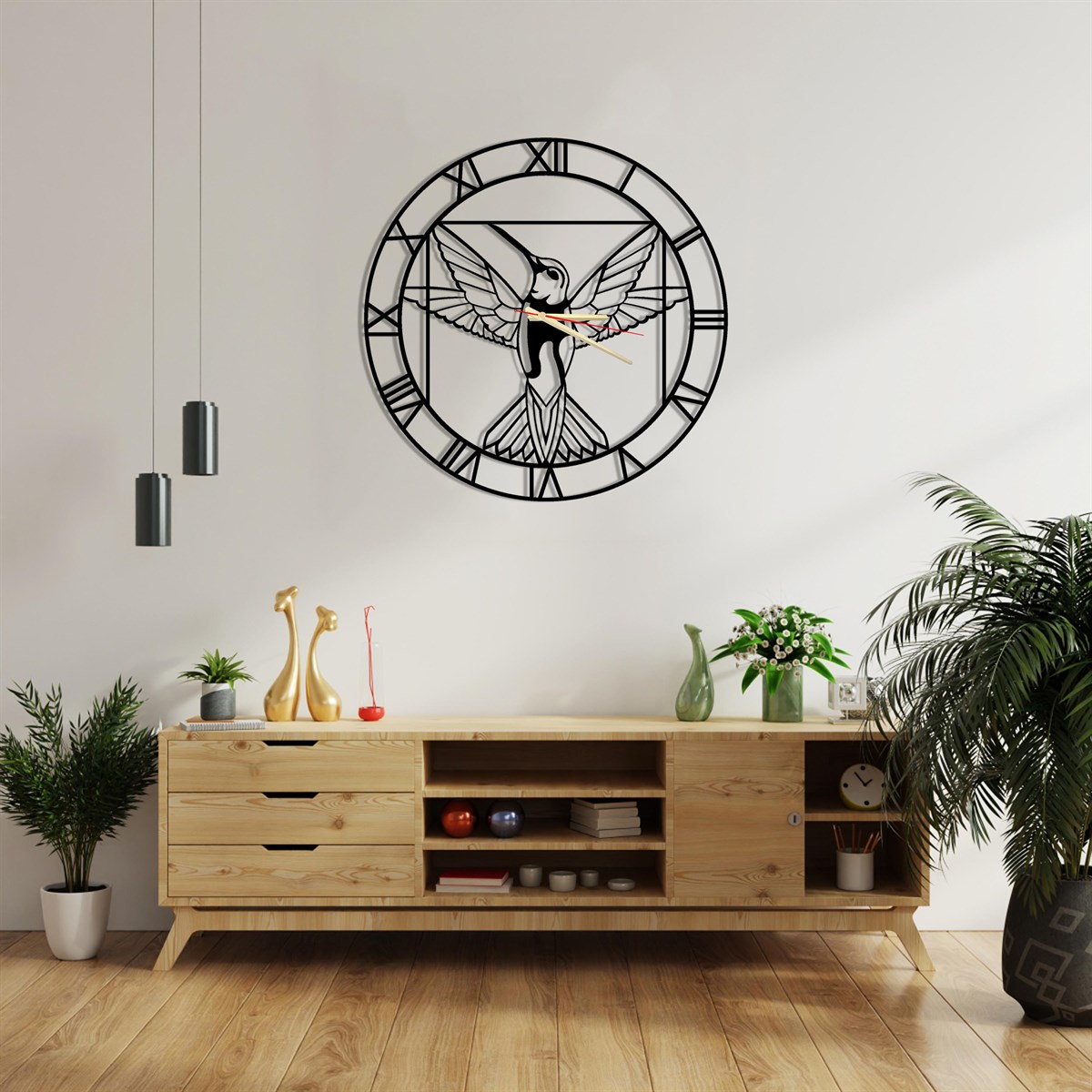 Colibri Horloge Murale