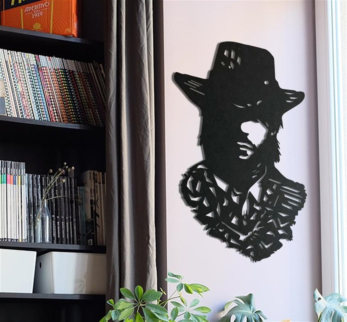 Covboy Décoration Murale en Métal