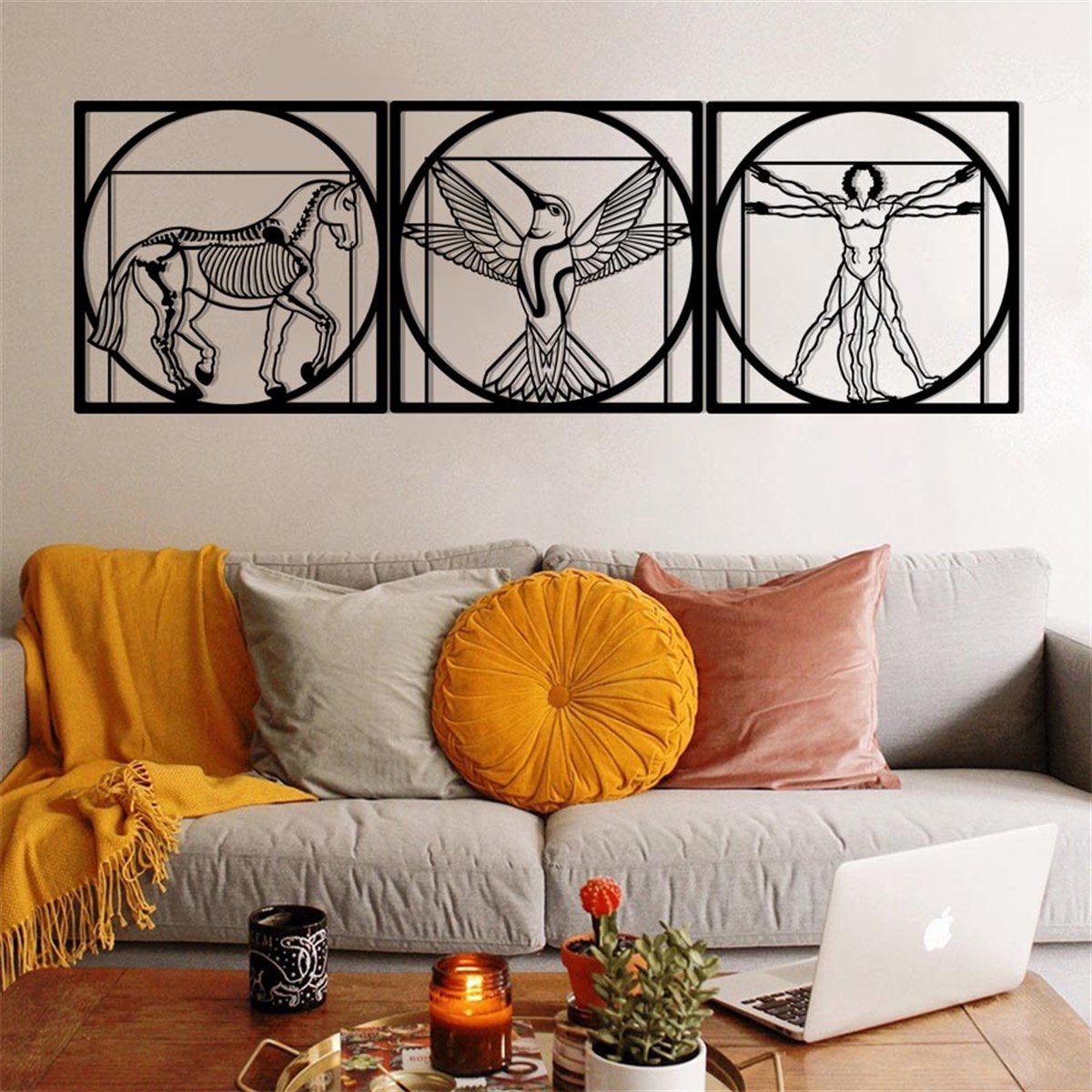 Da Vinci Combiner Décoration Murale Metallique