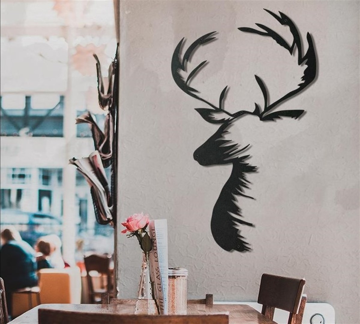 Deer Décoration Murale en Métal