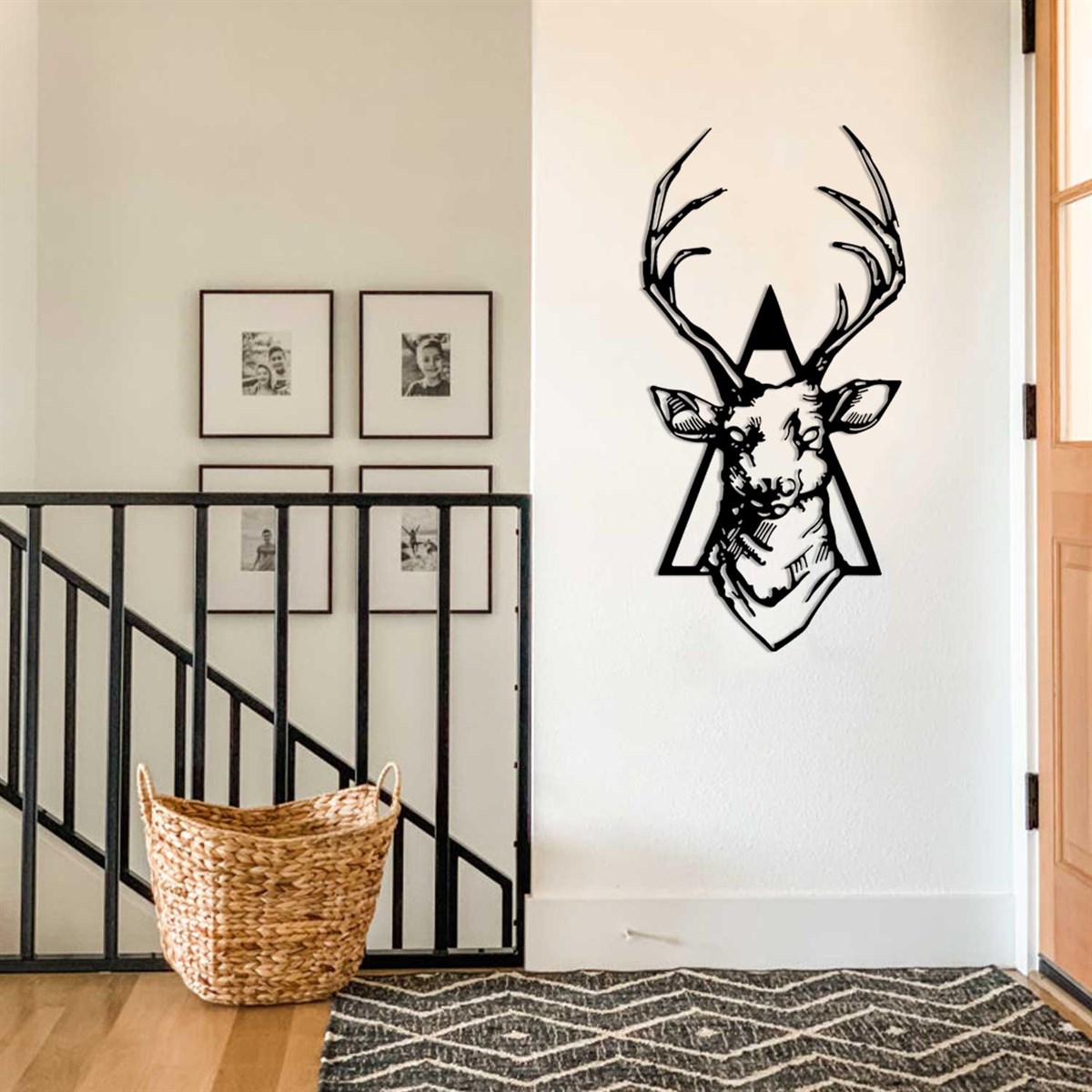 Deer Décoration Murale en Métal