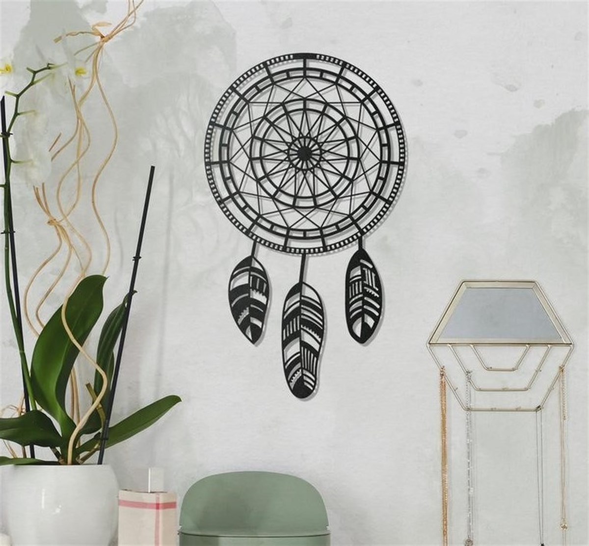 Dreamcatcher Décoration Murale en Métal
