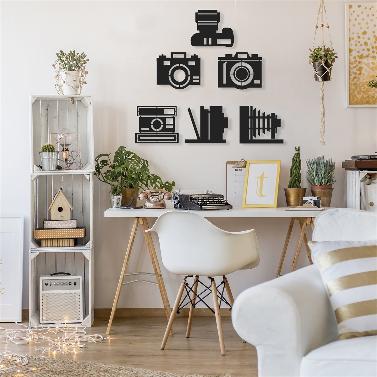 Ensemble De Photos Décoration Murale Metallique