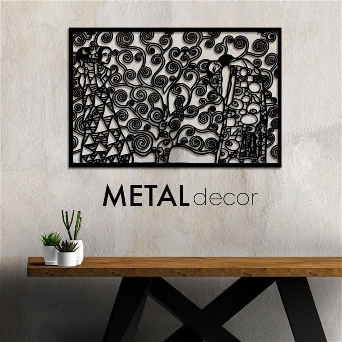 Gustav Klimt Décoration Murale Metallique