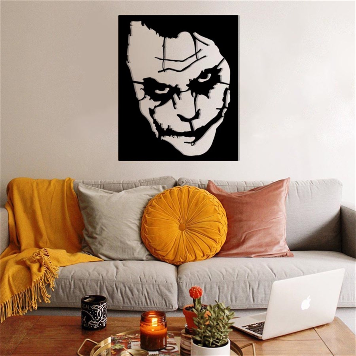 Joker Décoration Murale Metallique