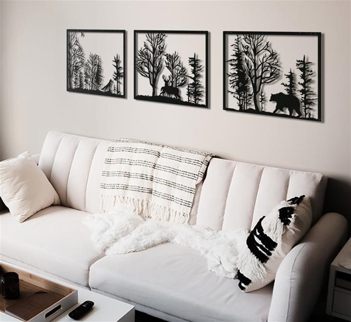 Jungle Décoration Murale en Métal