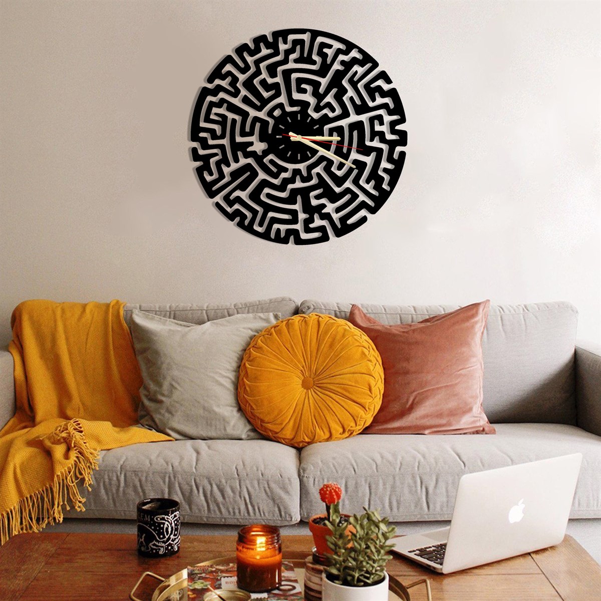 Labyrinthe Horloge Murale