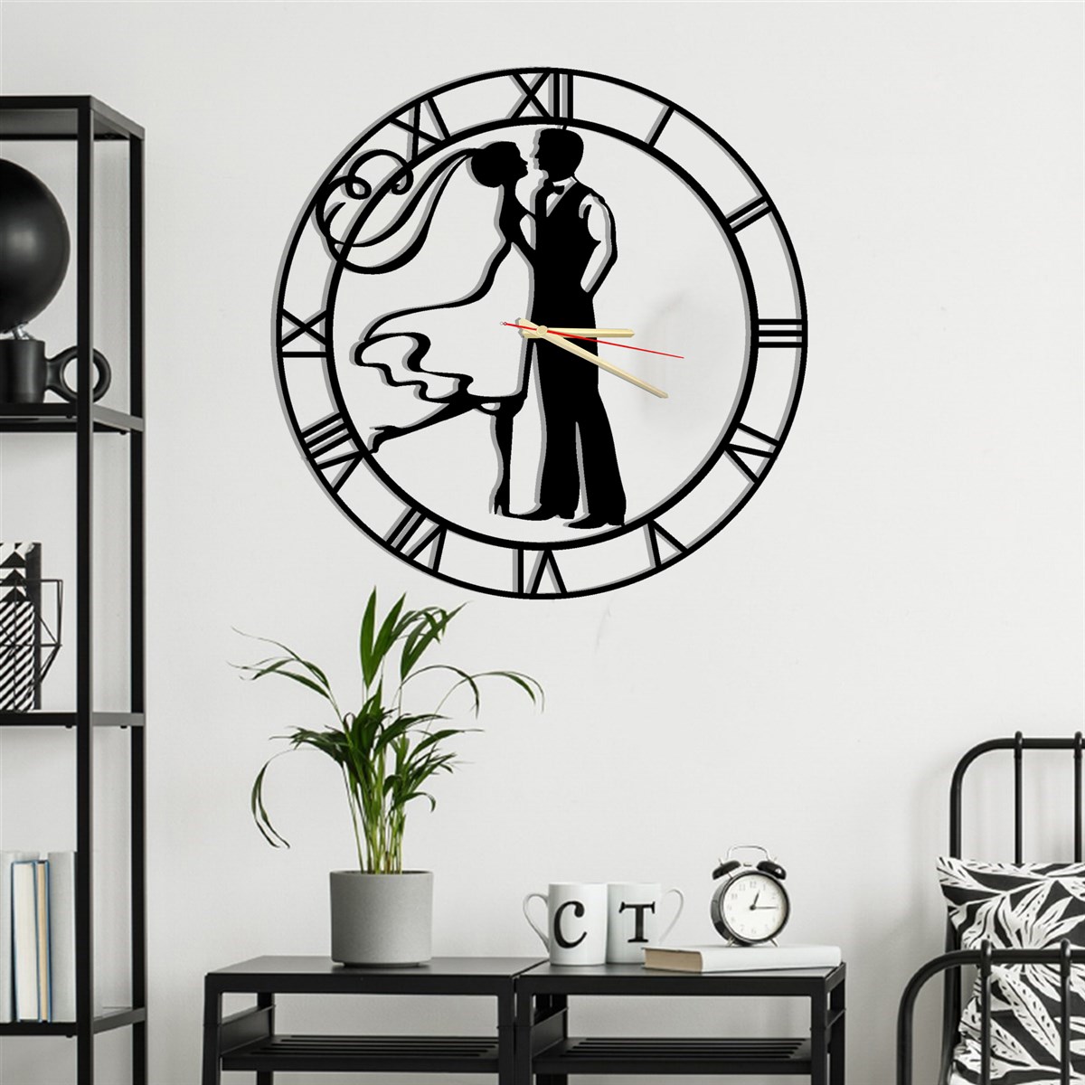 L'amour Horloge Murale