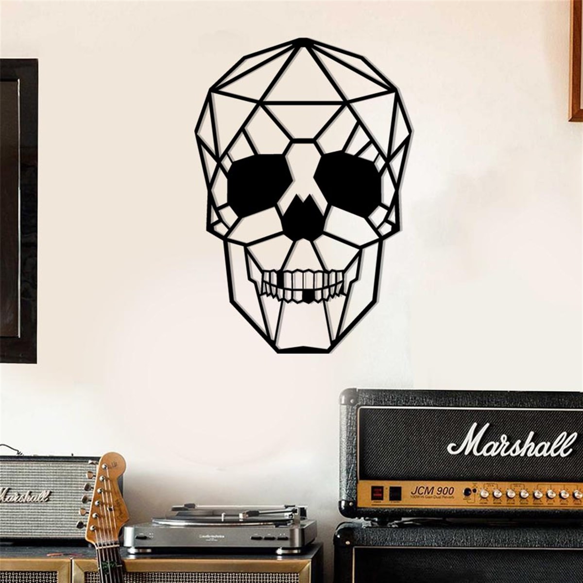 Le Crâne Décoration Murale Metallique