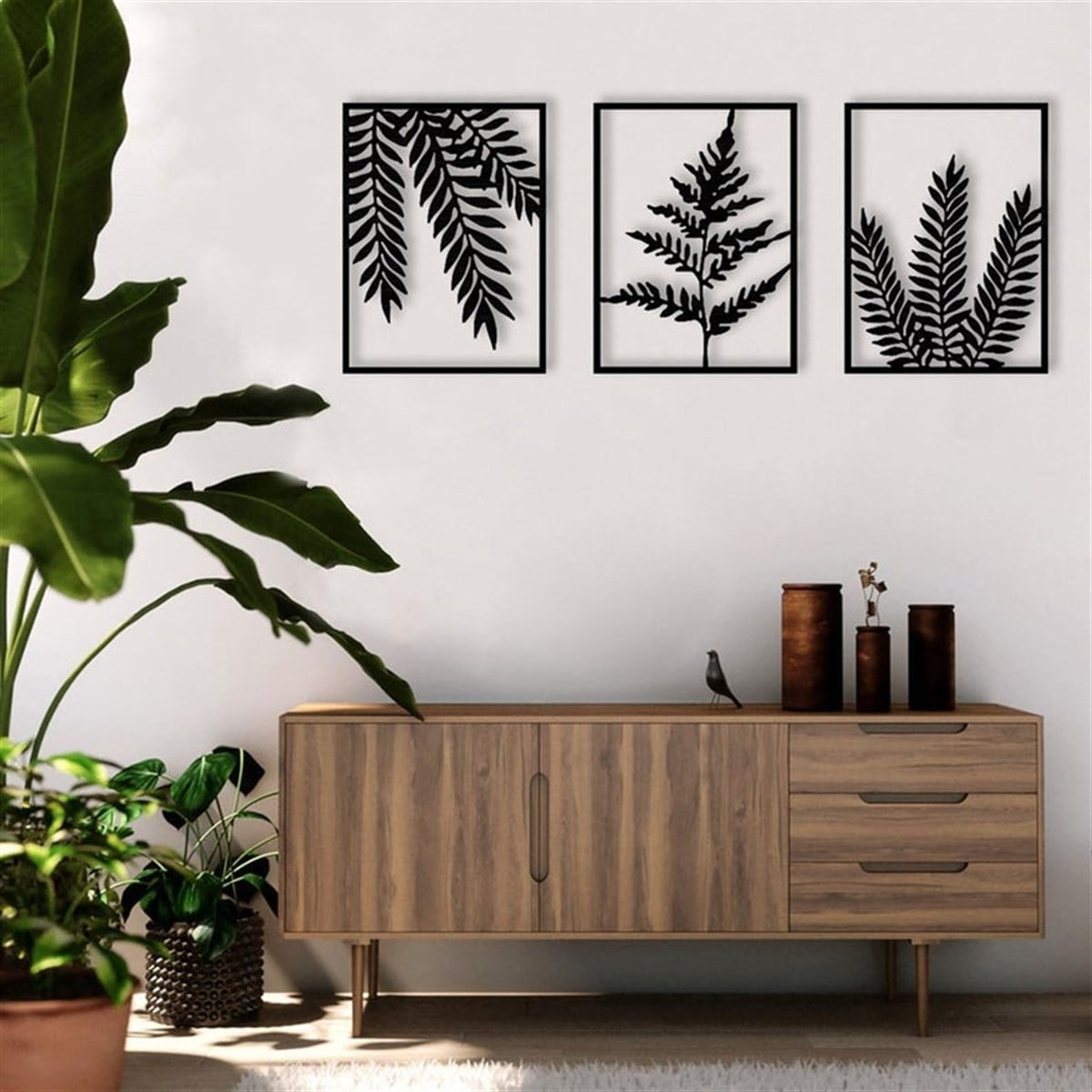 Leaf Décoration Murale Metallique