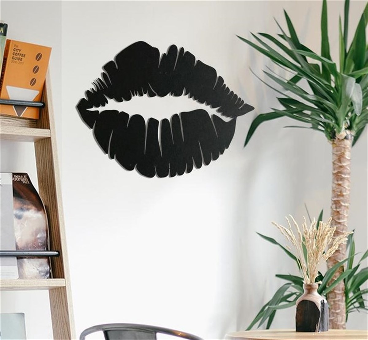 Lips Décoration Murale en Métal