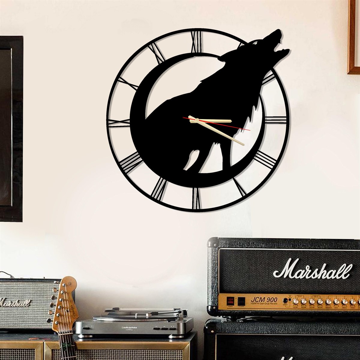 Louve Horloge Murale