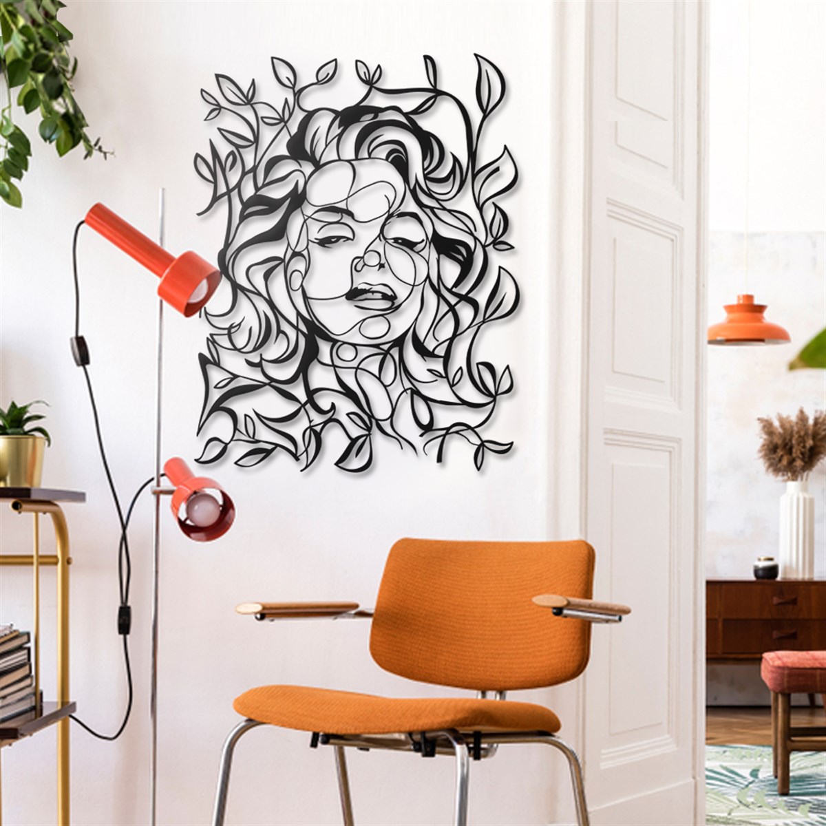 Marilyn's Beauty Décoration Murale en Métal