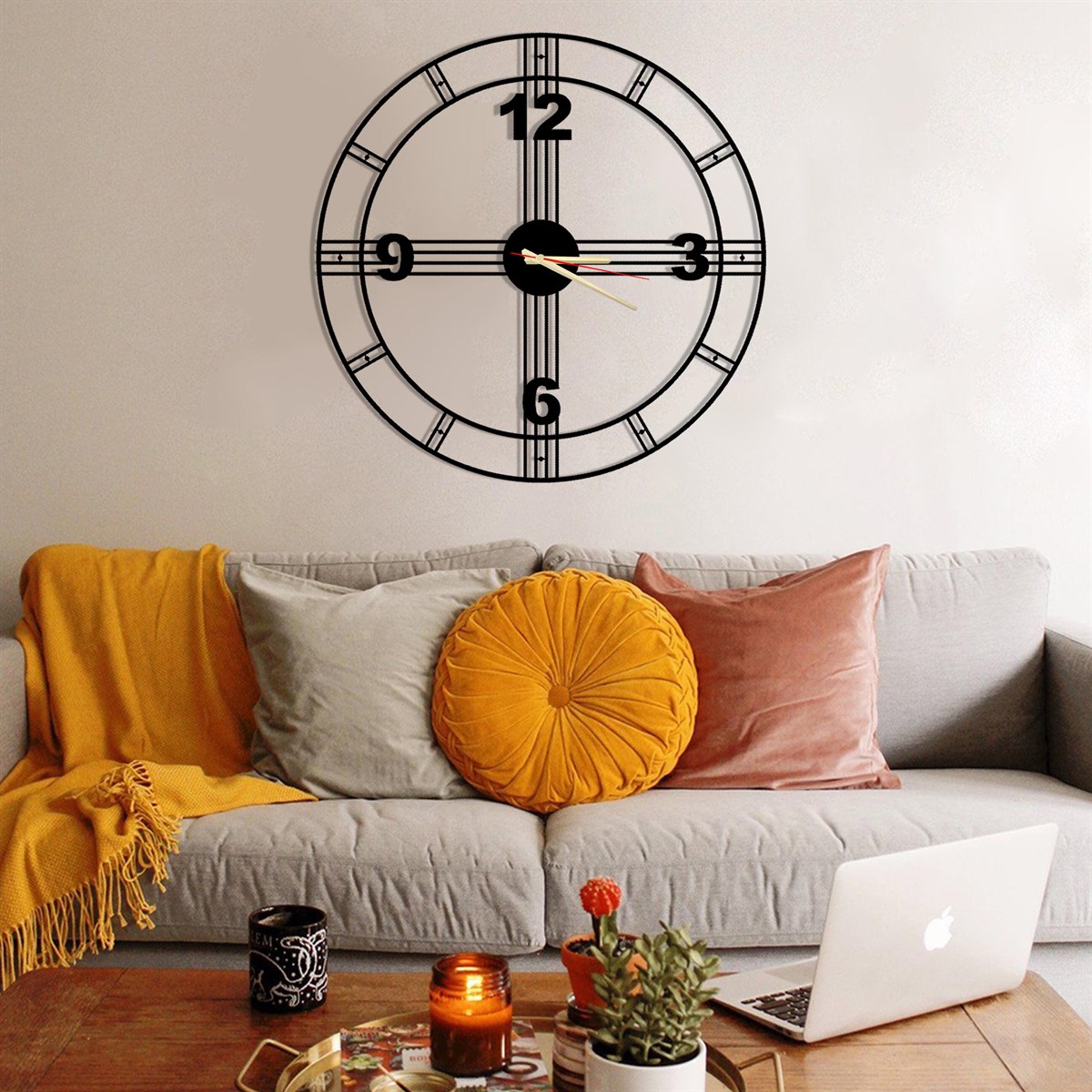 Metal-2 Horloge Murale