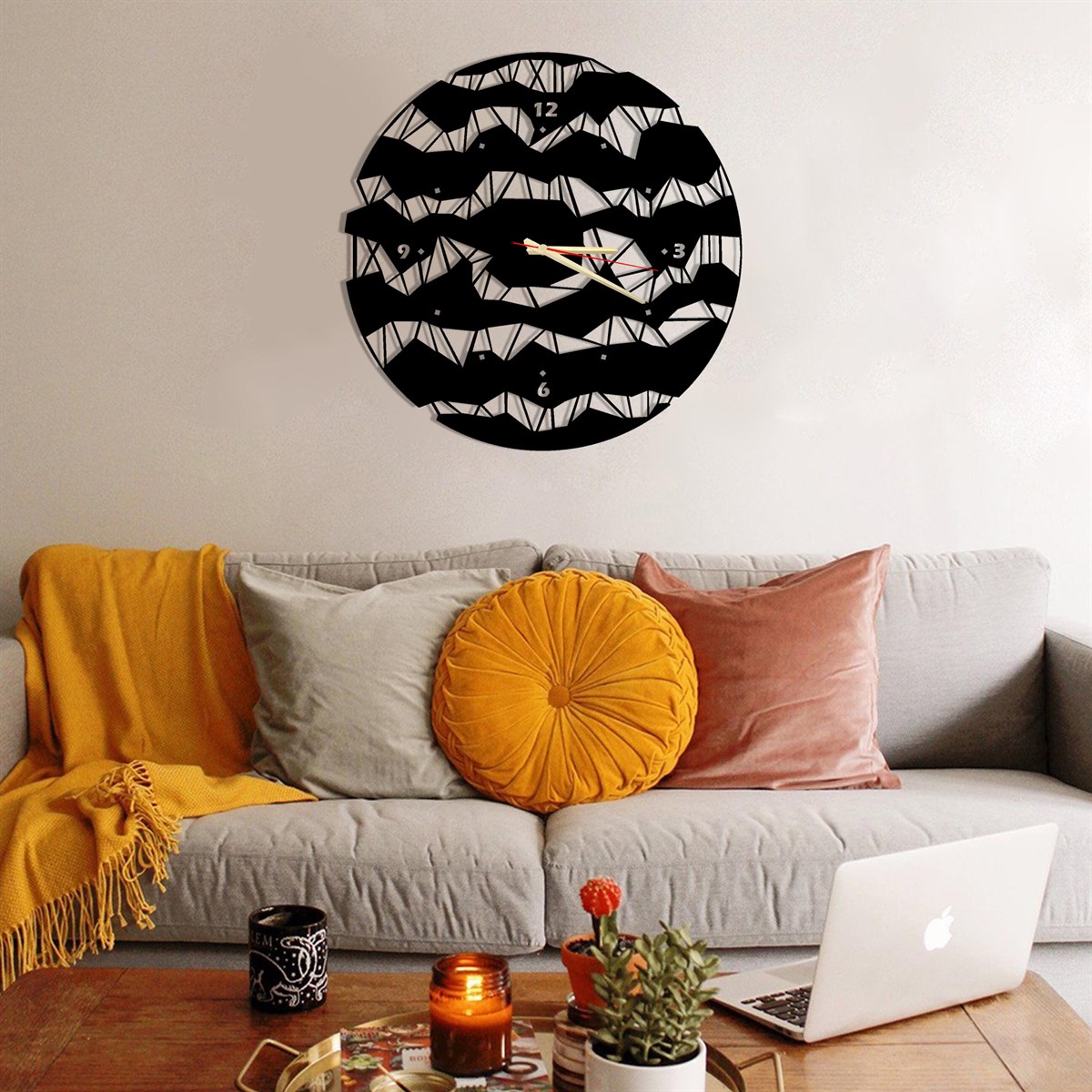 Monde-5 Horloge Murale