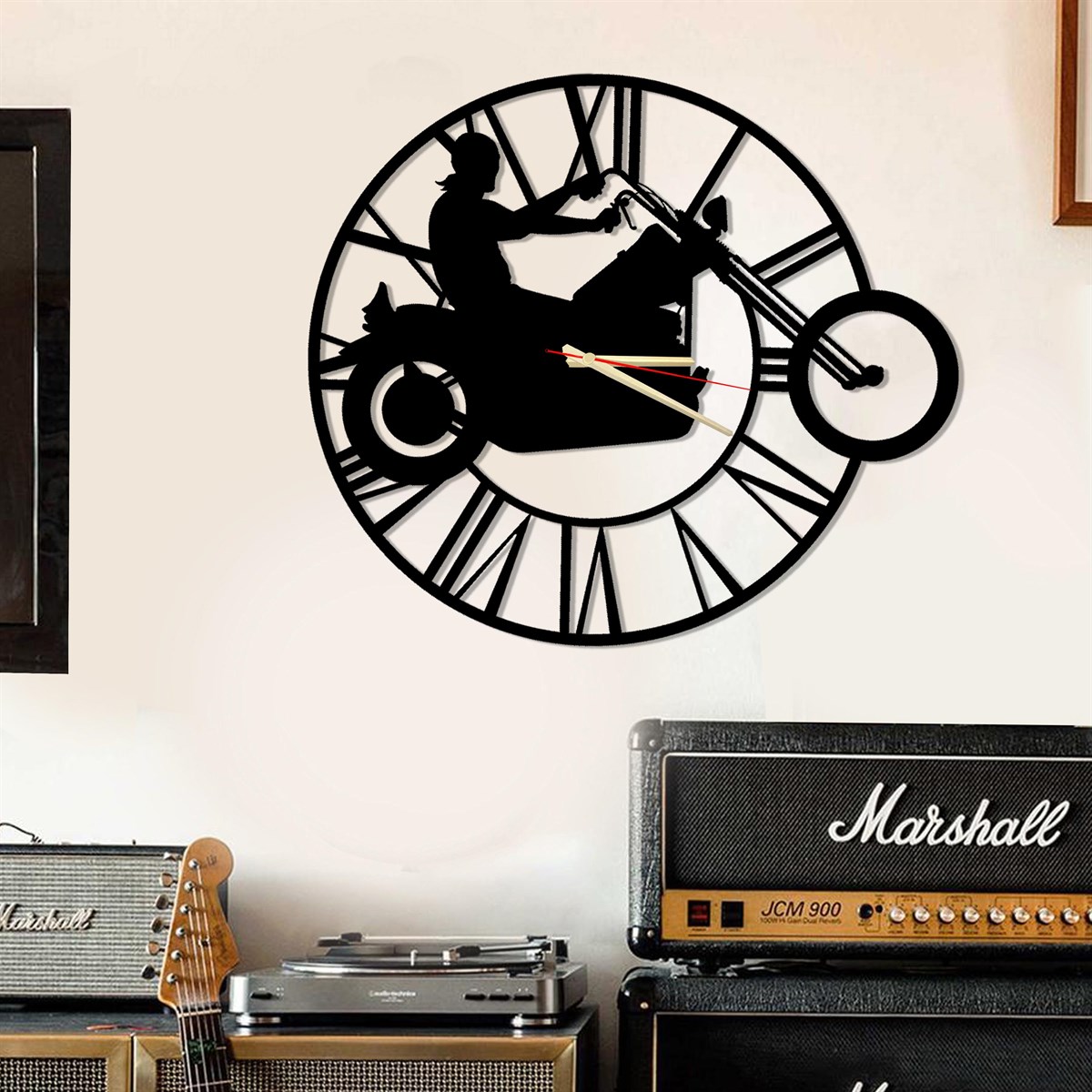 Moto Horloge Murale