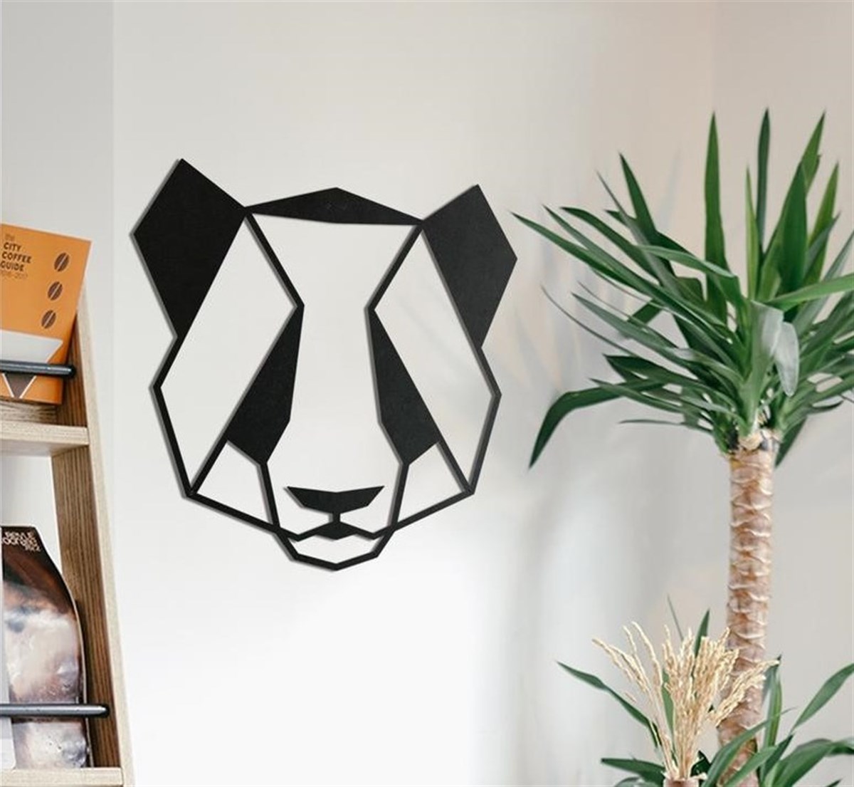 Panda Décoration Murale en Métal