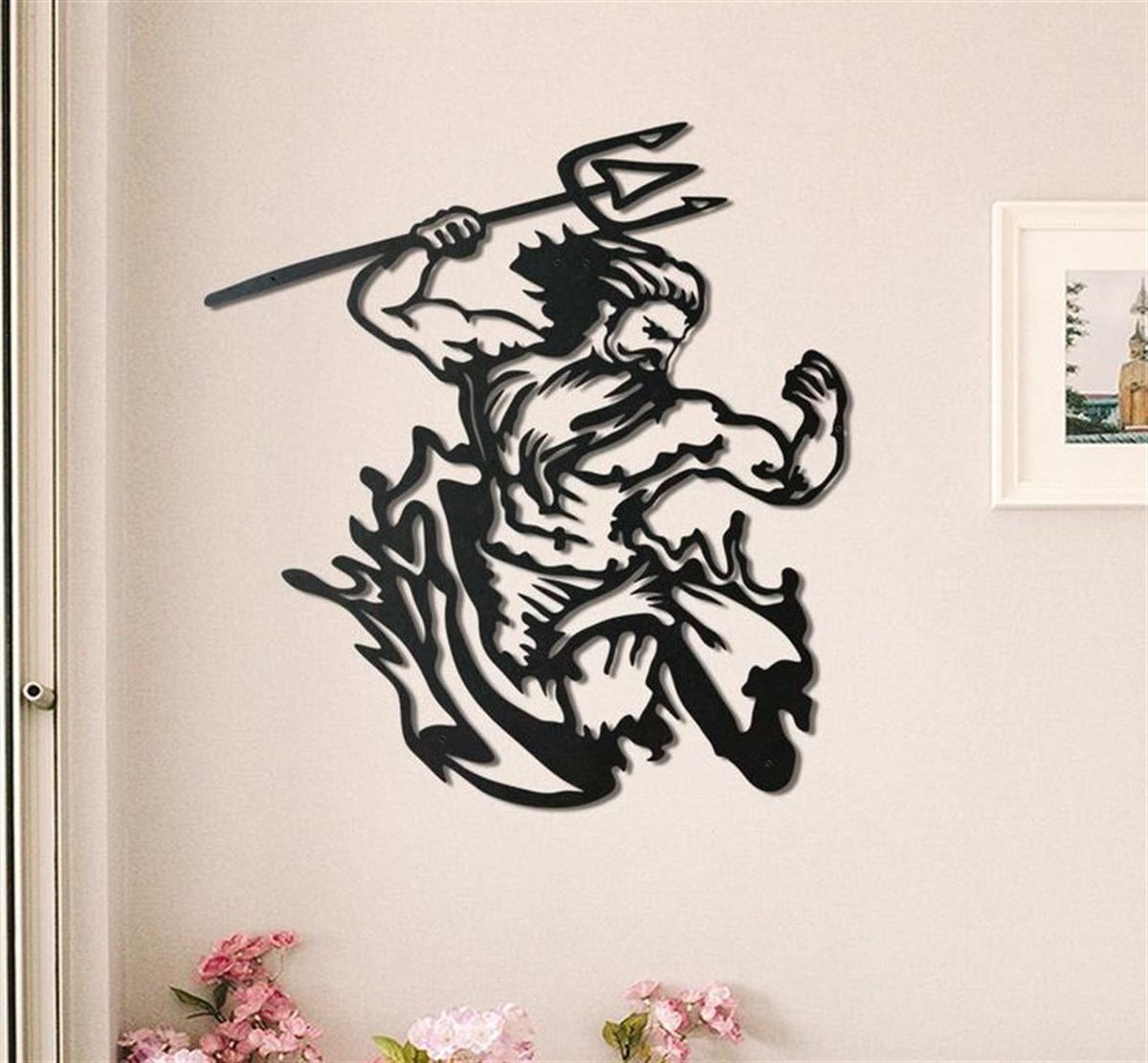 Poseidon Décoration Murale en Métal