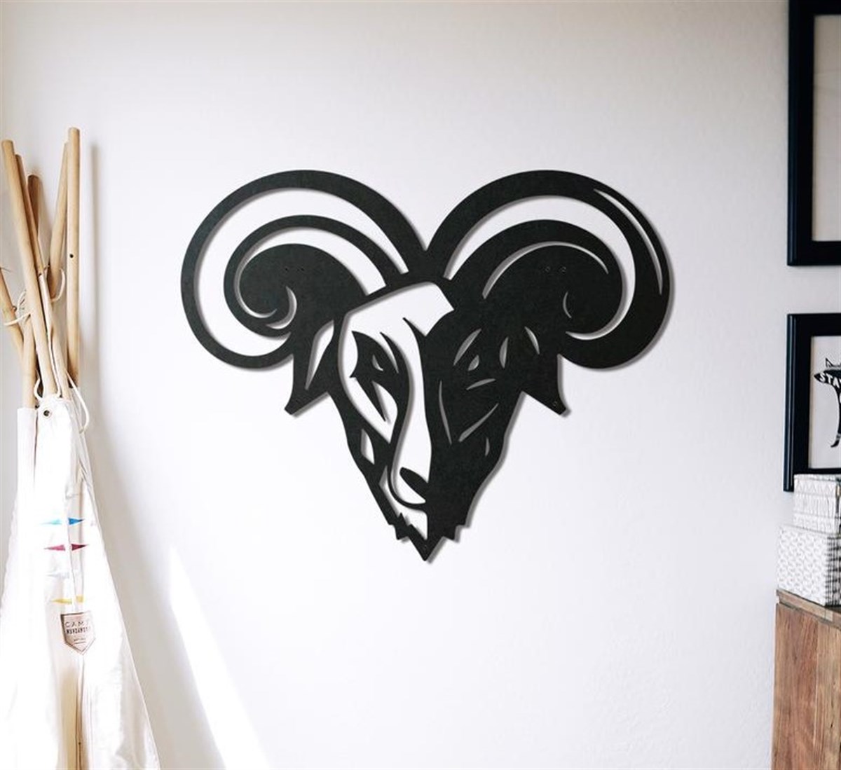 Ram Décoration Murale en Métal