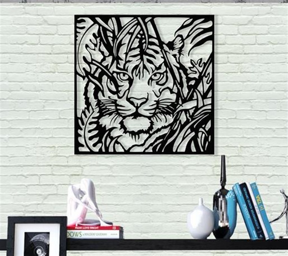 Tiger 2 Décoration Murale en Métal