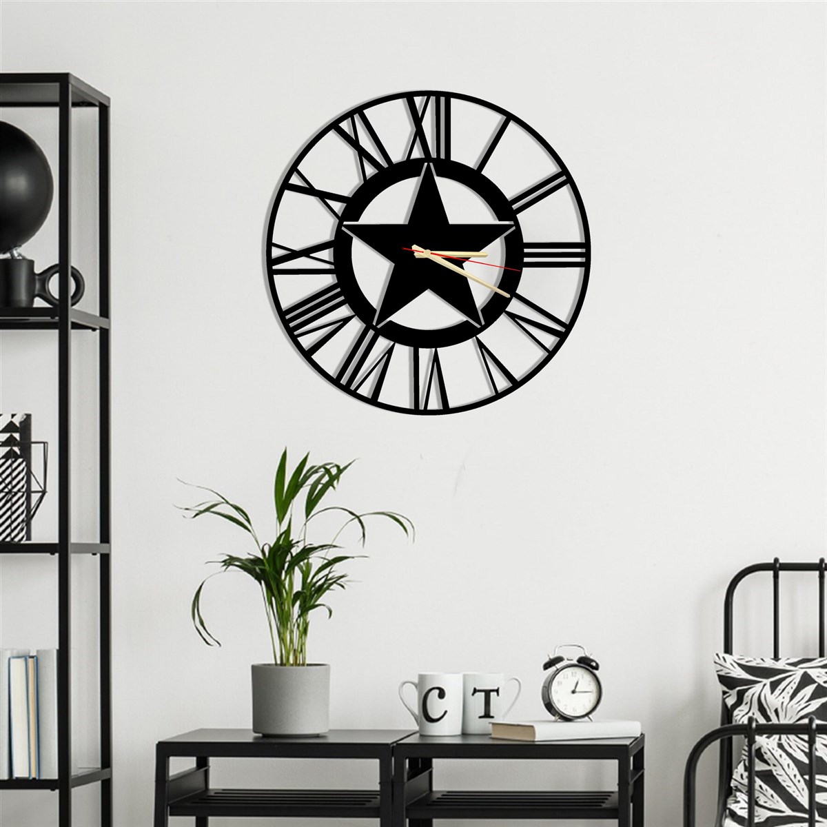 Étoile Horloge Murale