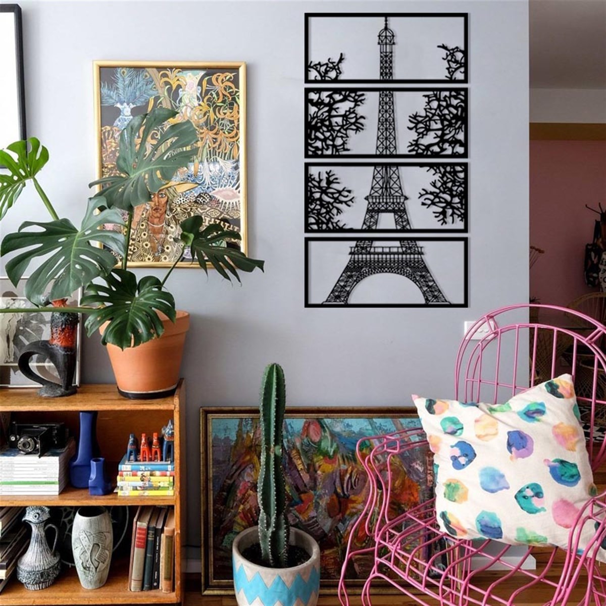 Tour Eiffel Décoration Murale Metallique