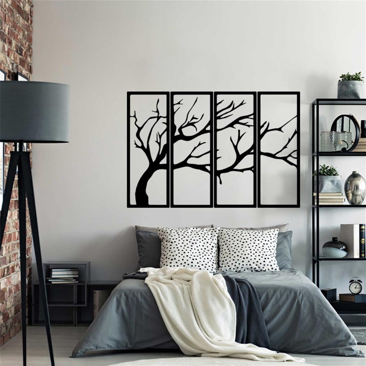 Tree Branches Décoration Murale Metallique