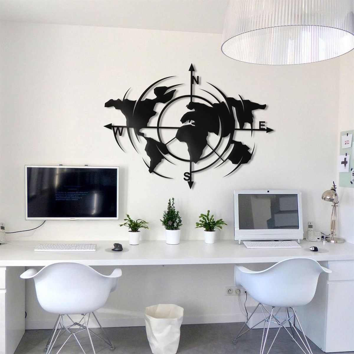 Universal World Décoration Murale en Métal