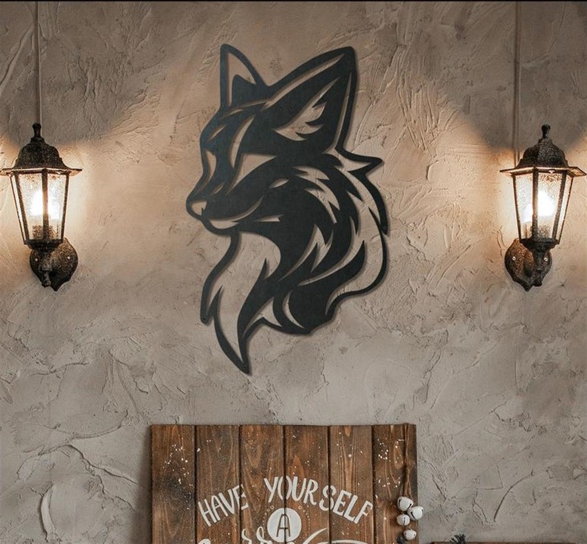 Vulpes Décoration Murale en Métal