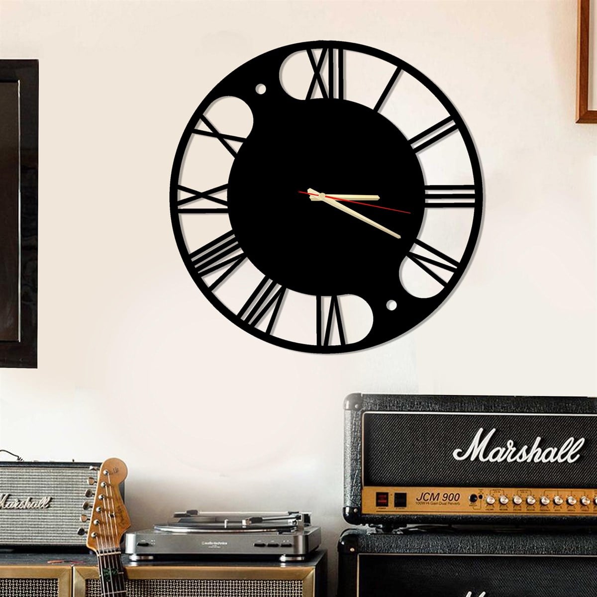 Yin Yang Horloge Murale