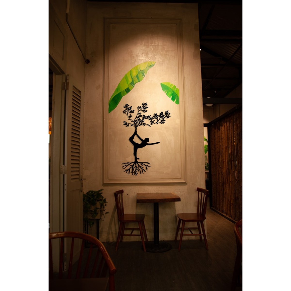 Yoga Décoration Murale en Métal